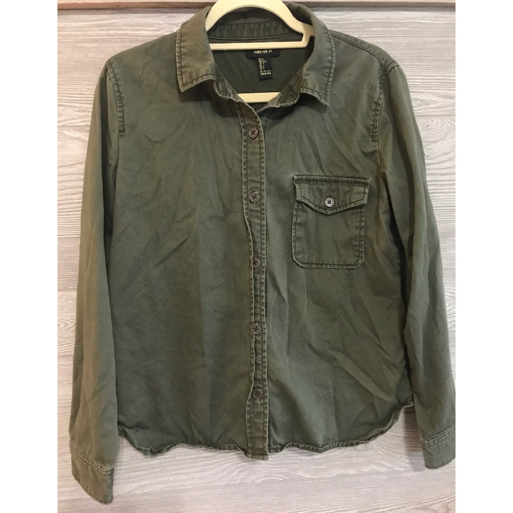 army green jacket forever 21